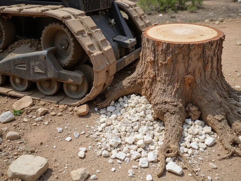 Barreto stump grinder handling large stump